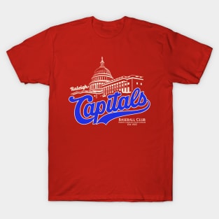 Defunct Raleigh Capitals Baseball Team T-Shirt